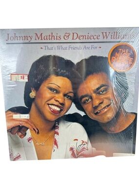 Vintage Johnny Mathis & Deniece Williams That's‎ What Friends Are For LP Record